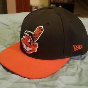Chief Wahoo Fitted Hat - Browns Colors